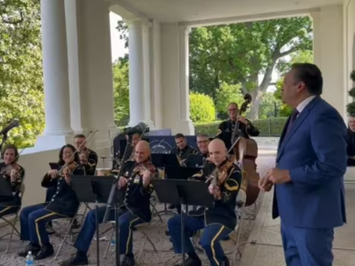 Sare Jahan Se Achcha played in White House |  All played well in the White House: Pani Puri was served to the guests, Joe Biden was also present.